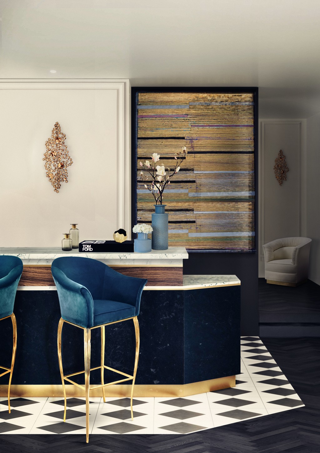 Top 5 Upholstered Bar Chairs to a Luxury Project
