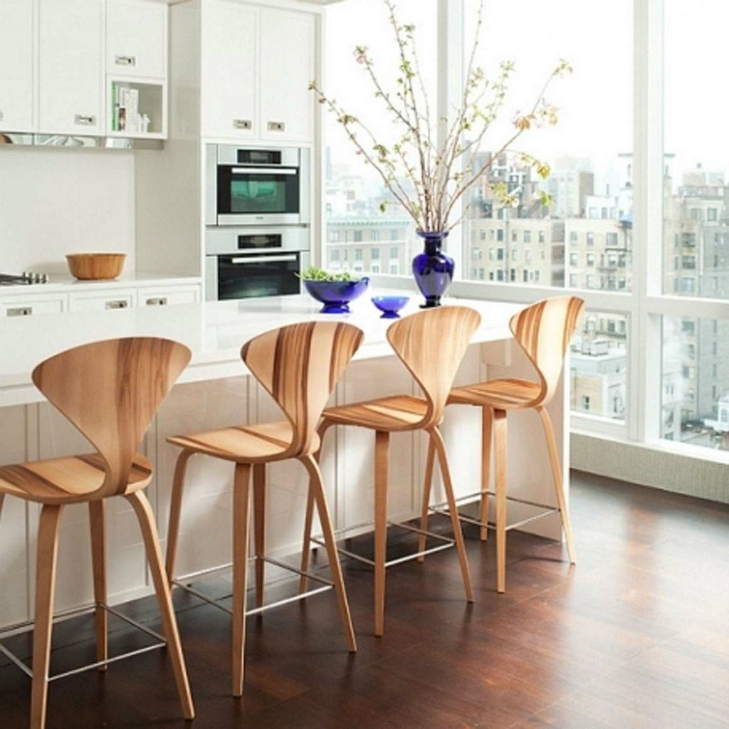 Wood modern kitchen bar stools - Cherner stool
