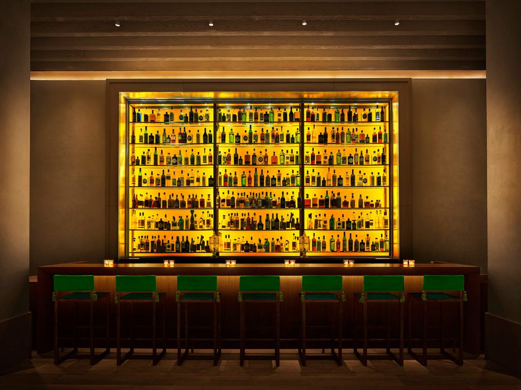 New York Edition Hotel bar designed by Rockwell Studio