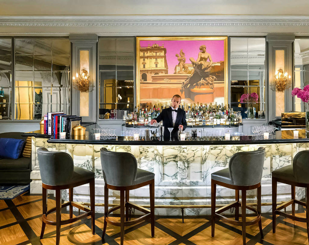 Saint Regis Rome luxury bar furniture