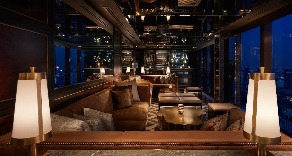 Avroko bar iinterior design ideas at Penthouse Grill Bangkok